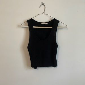 Black tank top